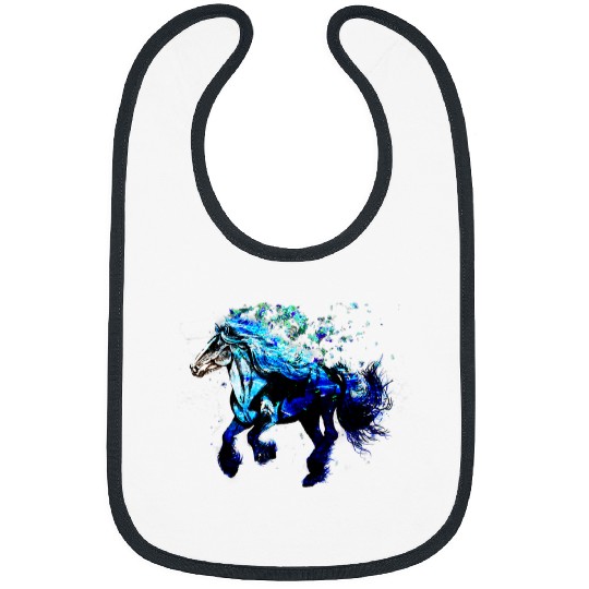 Horse Pet Galaxy horse animal print design Bibs