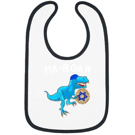 Dinosaur Pet Cute Passover Dinosaur Jewish Hebrew Pesach MaRoar Passover Bibs