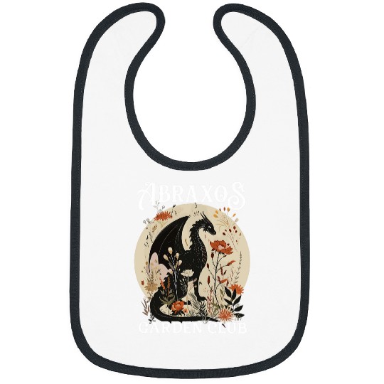 Book Fun Abraxos Flower Garden Club Book Lover Fantasy Dragon Bookish Bibs