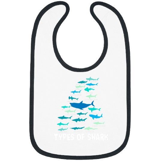 Shark Pet Types of Shark Megalodon Great White nurses Shark Men Women Bibs