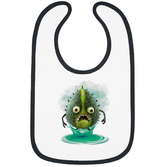 Aliens UFO Avocado AI Art Bibs