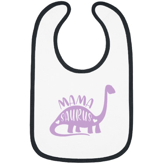 Dinosaur Pet Cute Purple Dinosaur Mamasaurus Bibs