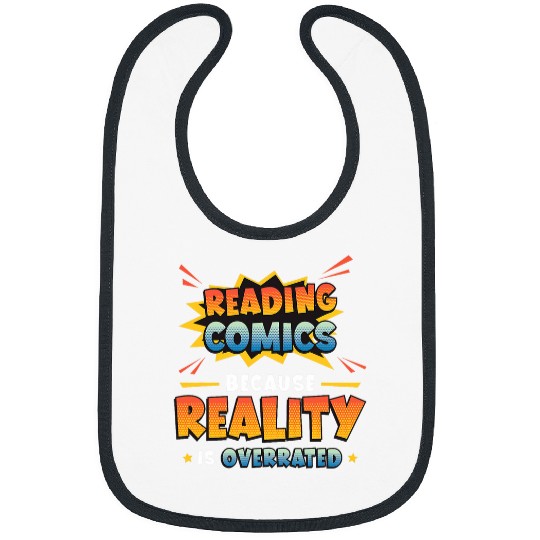 Book Fun Reading Comics Bam Wow Zap Comic Book Lover 1 Bibs