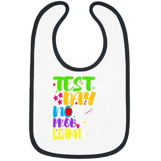 Llama Pet Test Day No Probllama Teacher Testing Day Teacher Student 22 Bibs