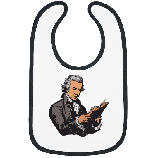 Book Fun Alexander Hamilton Reading A Book Bibs