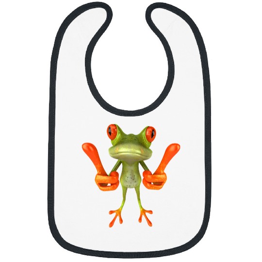 Frog Pet cottagecore fairy grunge frog mens womens graphic Bibs