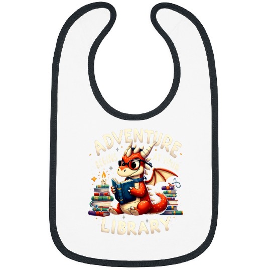 Book Fun Adventure Begins At Your Library Book Lover Summer Adventure Bibs