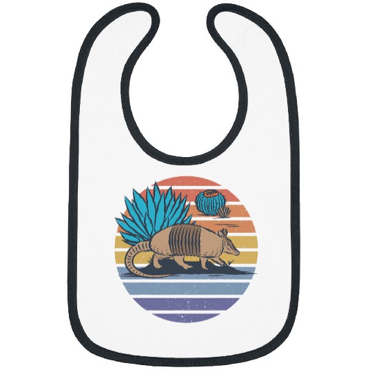 Armadillo Pet Desert Agave Cactus Cacti Redrock Vacay Cute Bibs
