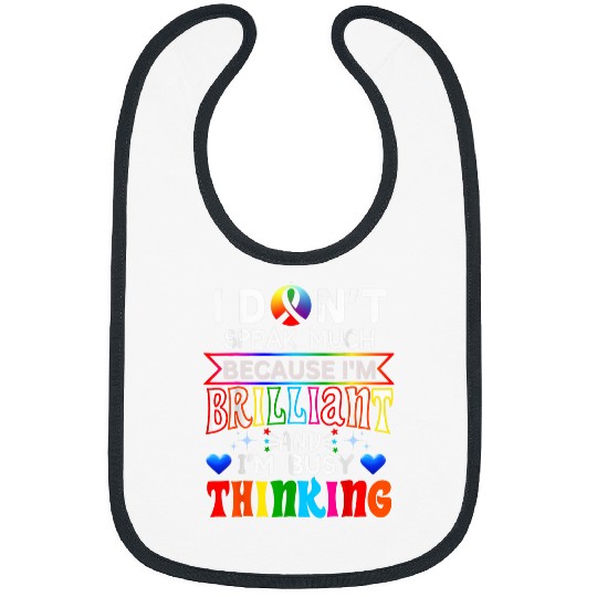 Autism Puzzle Neurodiversity Neurodivergent Non Verbal Autism Mom Bibs