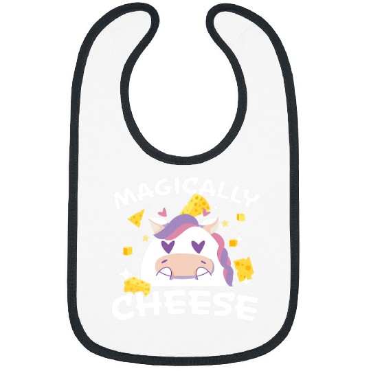 Unicorn Pet Magically Cheese Cheesy Lover Mozzarella Cheddar Bibs