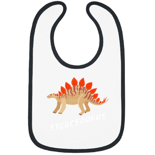 Dinosaur Pet Cute Stegosaurus Dinosaur Design Bibs