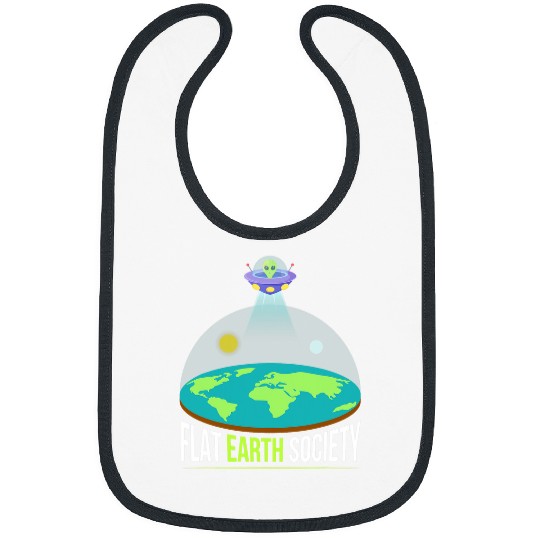 Aliens UFO Funny Flat Earth Society 2Alien Bibs