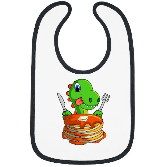 Dinosaur Pet Pancakes Waffle Dinosaur Breakfast Flapjack Trex Food Bibs