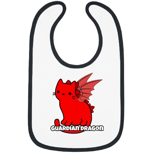 Dragon Pet Guardian Kitty Dragon Coral Bibs