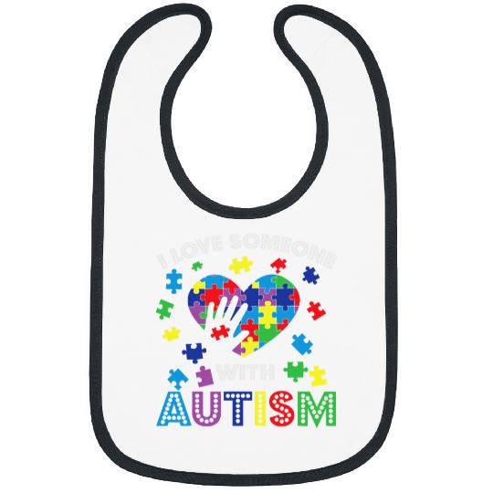 Autism Puzzle I Love Someone with Autism Puzzle 2ADHD Bibs
