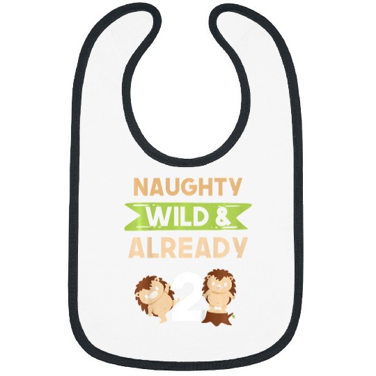 Hedgehog Pet Kids Naughty Wild Already 2 Birthday Hedgehog Bibs