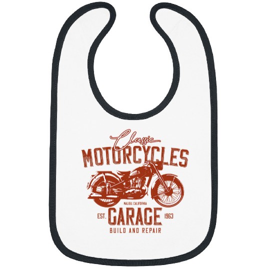 vintages Legends Classic Biker Old School Motorcycle Top Bibs
