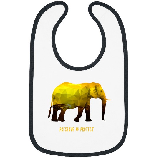 Elephant Mammal Preserve Protect Environmental Protection Savannah Bibs