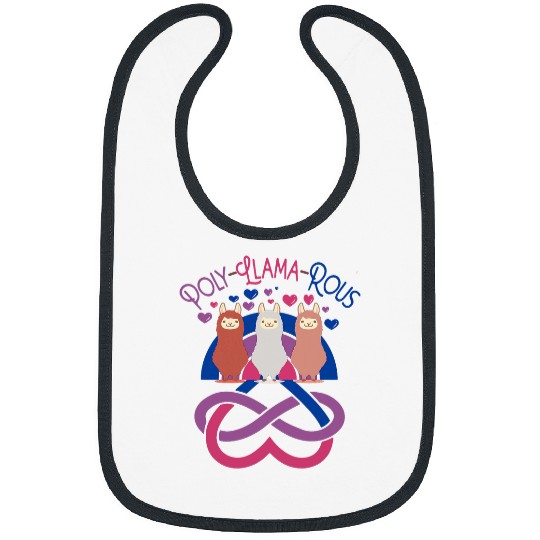 Llama Pet polyllamarous funny Polyamory For Polyamorous throuple 9 Bibs