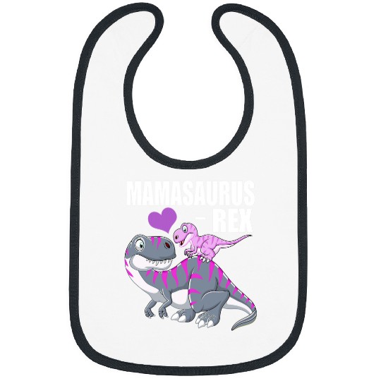Dinosaur Pet Mamasaurus rexs Dinosaur Mother Day for Mom matching Mama 1 Bibs