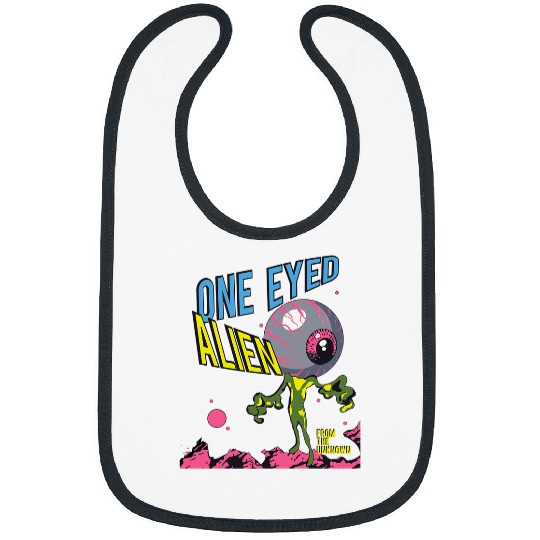 Aliens UFO One Eyed Ufo Invasion 1950s Abduction Get In Loser Bibs
