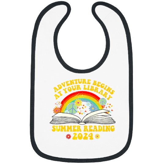 Adventure Begins At Your Library Summer Reading 2024 Rainbow 22 Bibs
