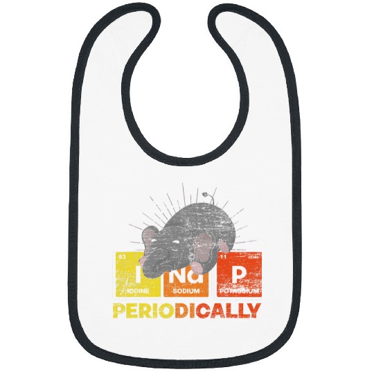 Elephant Mammal Funny Zoo Animal I Nap Periodically PJ Sleeping Bibs