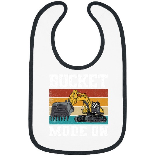 Excavator Fun Heavy Machinery Operator Backhoe Excavator Sand Digger 2 Bibs