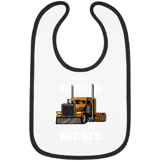 Truck Fun Funny 18 Wheeler Truck Driver Trailer Trucker 8 Bibs