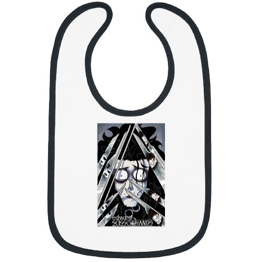 Book Fun Edward Scissorhands Edward Behind Scissors Comic Book Poster Bibs