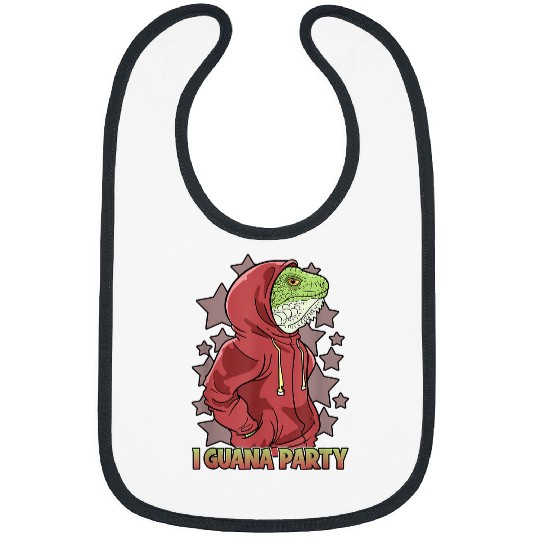 Iguana Pet I Guana Party Iguana Lizard Bibs