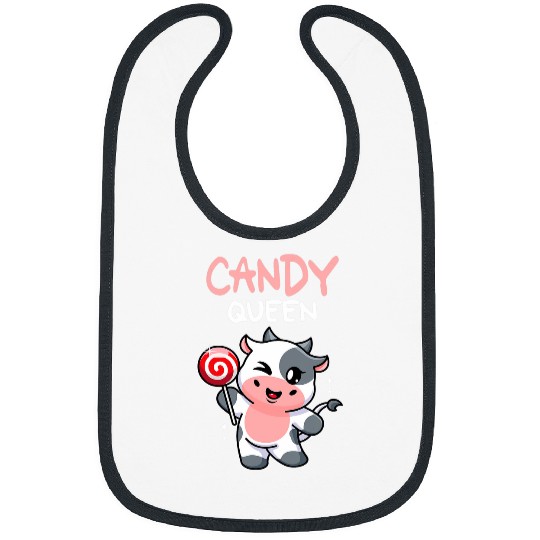 Cow Pet Candy Queen I Lollipop I Cow I Kids I Candy Bibs