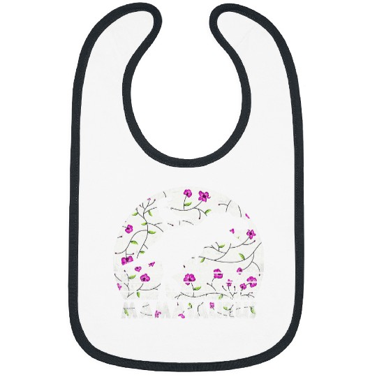 Dinosaur Pet Mamasaurus Mom of 1 Orchid Pattern vintages Bibs
