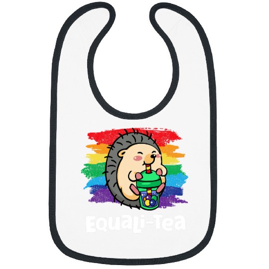 Hedgehog Pet LGBT Pride Hedgehogs Gay Pride Rainbow Flag LGBT Community LGBTQ Bibs