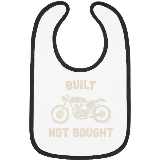 Cafe Racer Design Hand Drawn Motorcycle Built Not Bought Bibs