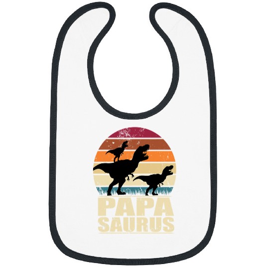 Dinosaur Pet Papasaurus rexs Twin Dino Papa Family Dinosaur Papa Saurus Bibs