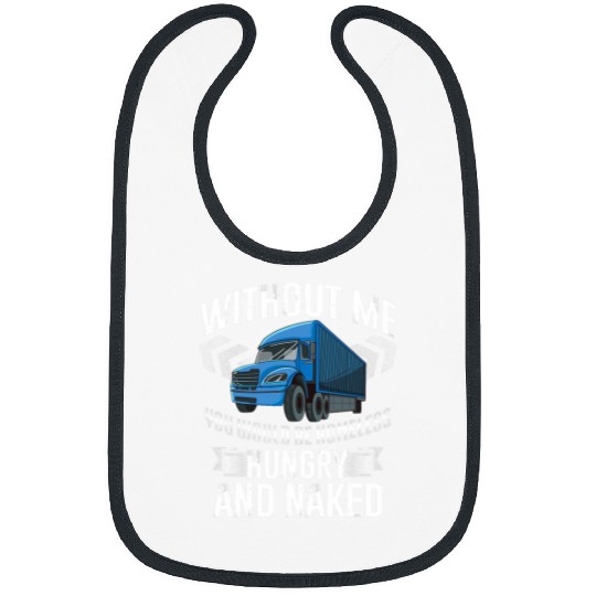 Truck Fun Funny Big Rig SemiTrailer Truck Driver Bibs