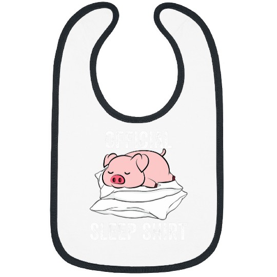 Pig Pet Official Sleep Sleeping Cute Pig Piggy Farmer Bibs
