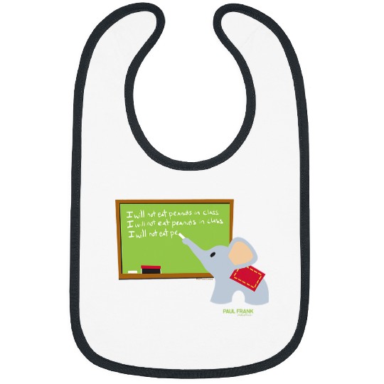 Elephant Mammal Paul Frank Ellie The Elephant Class Chalk Board Bibs