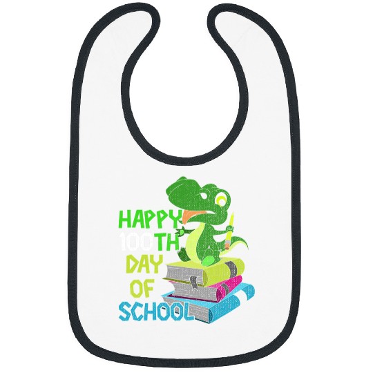 Dinosaur Pet Cute Student Boys Kids Dinosaur Gift 100th Day Of School Bibs
