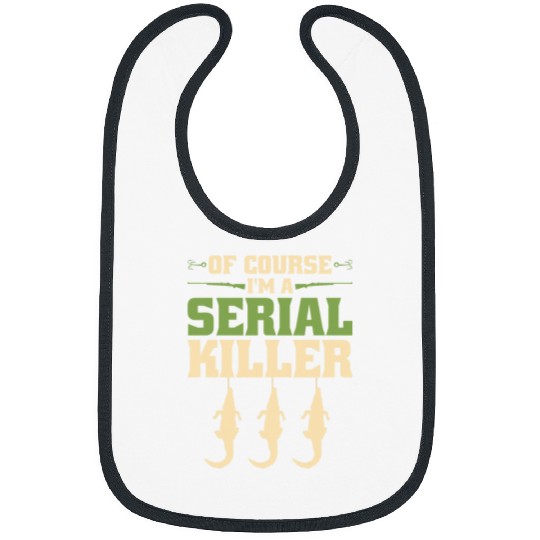 Alligator Pet Hunter Serial Killer Funny Gator Hunting Bibs