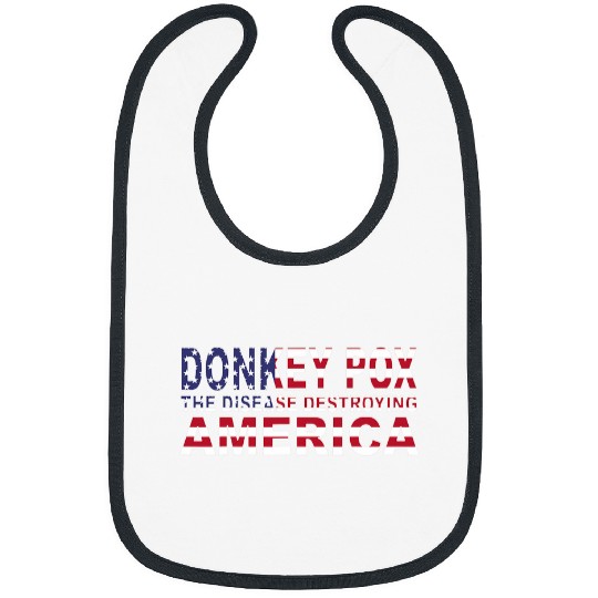 Donkey Pet Funny Disease Destroying America donkey pox Bibs