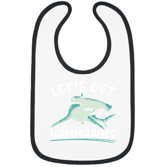 Shark Pet Lets Get Hammaahed Hammerhead Shark Marine Biology Animal Bibs