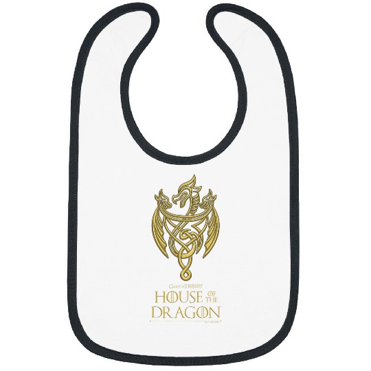 Dragon Pet House of the Dragon Gold Dragon Design Bibs