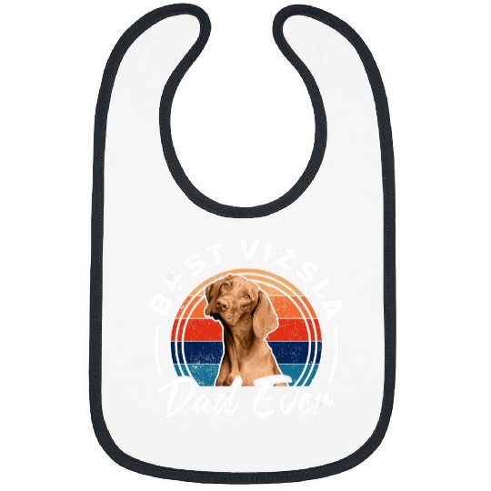 bests Vizsla Dad Ever Magyar Vizsla Owner Fathers Day Bibs