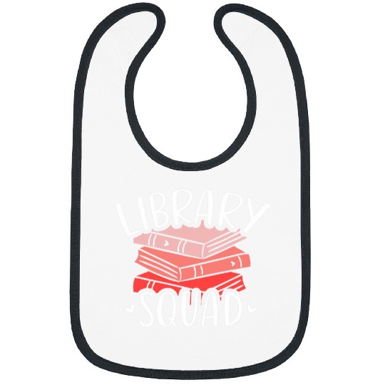 Book Fun Librarian Cute Library Squad Bibs
