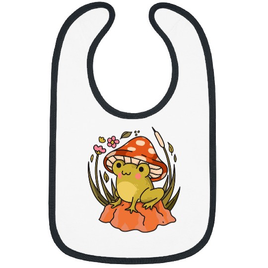 Frog Pet Cottagecore Mushroom Hat Toad Goblincore Mycology Naturecore Bibs