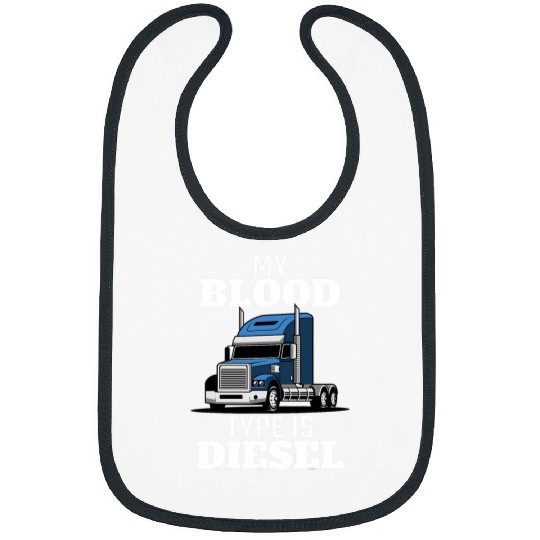 Truck Fun Funny 18 Wheeler Truck Driver Trailer Trucker 14 Bibs