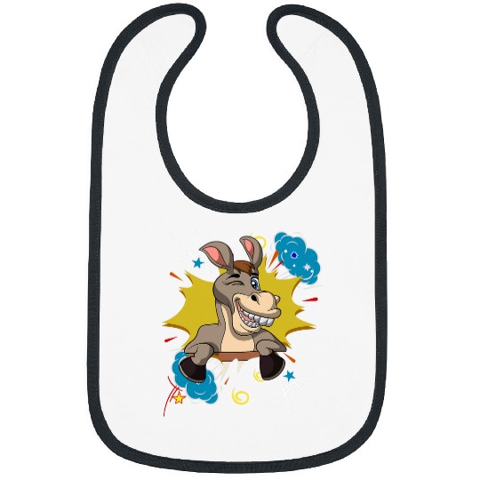 Donkey Pet Farmer Funny Farm Animal Lover Funny Bibs
