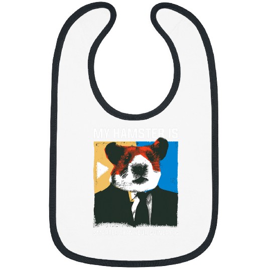 Guinea Pig Pet Intelligent My Hamster is Smarter Than Your Guinea Pig Funny 24 Bibs